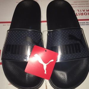 Black leadcat Jelly sliders Puma size 8.5